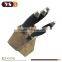 5 pcs TPR handle kitchen knife and knife block set