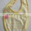 Soft New Fashion Cotton Terry Knitted Towel Fabric Cute Baby Bib