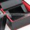 Luxury black leather watch box for men