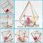 Hot selling wholesale indoor plant rose gold glass terrarium geometric