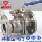 JIS 2PC Stainless Steel Floating Flange Ball Valve with Locking Handle