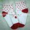 Cotton Baby Sock With White and Red Color ,wholesale Children Sock,cute Cat,drop Style