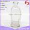 Hot sale square shaped empty aroma reed diffuser glass bottles with cork decorative glass jar for home
