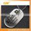 Stainless steel custom metal dog tag embosser with chain