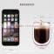 high borosilicate double wall coffee cup for 80ml