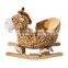 Qaba Kids Plush Rocking Horse Style Giraffe Theme Chair