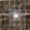 Polished Dark Emperador 2"X2" square Marble Mosaic Tile,for Wall and Floor
