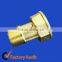 Machined brass casting bolt