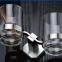 Modern Brass Double Tumbler holder Toothbrush older Cup Holde Bathroom