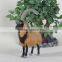 real fur animal giant size handicraft sheep plush wholesale garden ornaments