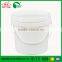 Injection molding plastic pail 3L round bucket with lid