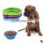 wholesale  Collapsible Supreme dog bowl silicone folding dog bowls