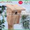 outdoor wild bird feeder log wood bird shelter