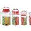 large glass jar with handle glass storage jar