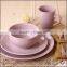 Cheap round stoneware dinnerware set ceramic dinner set chinese manufacturing