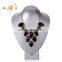 Grey Leather neck stand jewelry display stand