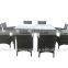 French style alum polywood dining table with chairs for outdoor