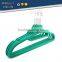 ABS plastic velvet antiskid suit hangers flocking clothes hanger with pulley