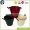 Galvanized vase handle ice metal bucket