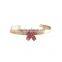 Cherry Blossom Cuff Bangle Gold Bangle Flower Cuff Bangle