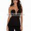Off shoulder sleeveless flared top sexy jumpsuit