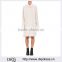 Customized Lady Apparel Drop Shoulders Long Sleeves Poplin Oversized Shirt Dress(DQM018D)