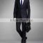 2015 high quality men's business suit with 100% wool stripe fabric office uniform design for men