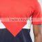 2016 High Quality Custom Short Sleeve O-Neck Contrasted Multi Color Mens 100% Cotton Breathable Casual Plain Dyed T-Shirt