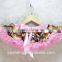 Baby Boutique brand name clothing christmas costume Satin Chevron Pettiskirt Dance Wear Skirts for Young Girls