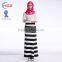 Zakiyyah 2772 Kaftan Long Chiffon Maxi Dresses Elegant Dress With Vintage Striped Package Buttocks Skirt for Muslim Women