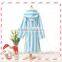 Kids and baby products cotton velour cloth stripe bathrobes wholesale