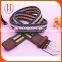 2016 Factory price mix color customized woven plus size men elastic stretch canvas belt