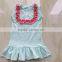 2015 Fashion Latest Cotton Little Girls Boutique Remake Clothing Sets Size 0-8T QL-321