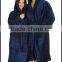 100% Polyester Women and men Coral Fleece bath gown Bath robe hooded, hooded adults bathrobes
