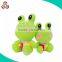 OEM custom cheap stuffed plush frog animal baby toy