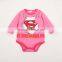 new design cartoon superman long sleeve baby romper