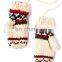 fashional pretty elegant warm soft cute cozy popular jacquard knit mitten