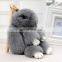 Cute real rex rabbit fur Copenhagen rabbit bag charm for decoration