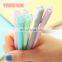 New design korean stationery promotional office school cute fancy multicolor plastic pens gel ink pen with custom logo