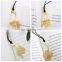 Exquisite stainless steel black bookmark leaf rose flower personalized craft metal bookmarks with factory price