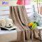 Super comfortable solid color 100 polyester cable knit fleece blanket made in china