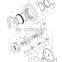 Excavator Zx670-3 final drive reducer only 4641493 travel gearbox