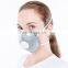 Odor Filtering Cup-shaped Activated Carbon Face Mask with Exhalation Valve