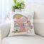 i@home Unicorn carton printing home decor car seat lumbar support pillow cushion cover for sofa