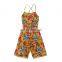 RTS Girl Floral Halter Boho Clothing One Piece Jumpsuits And Rompers