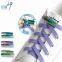 Cheap New Fashion Colorful metal Lazy Elastic Flat No Tie Magnetic Shoelaces