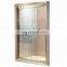 2019 Golden Pattern Frame Tempered  Glass Shower Enclosure  Stainless Steel Shower Room