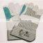 cow split lether gloves with double palm