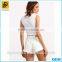 2015 Fashionable Summer Sexy Custom Embroidered White Denim Shorts