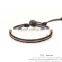Mens bracelet Japan seed bead bracelet leather wrap bracelet XE09-0006